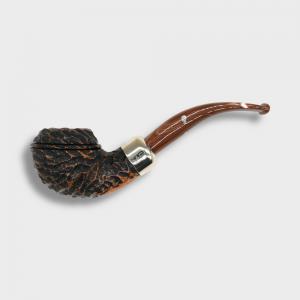 Peterson Derry Rustic 999 Nickel Mounted 9mm Filter Fishtail Pipe (PE3045)