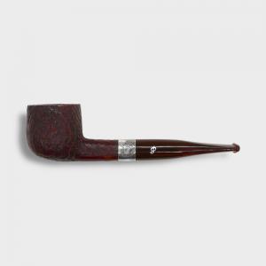 Peterson Irish Harp 608 Sandblast Silver Mounted Fishtail Pipe (PE3112)