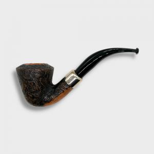 Peterson Arklow B10 Sandblast Silver Mounted Fishtail Pipe (PE3134)