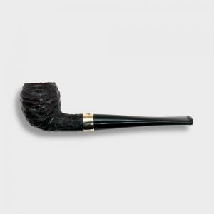 Peterson Junior Rusticated Pear Nickel Mounted Fishtail Pipe (PE3160)