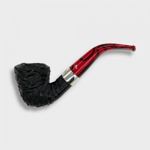 Peterson Dracula B10 Rusticated Ebony Nickel Mounted Fishtail Pipe (PE3189)
