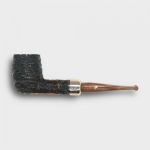 Peterson Derry Rustic 106 Nickel Mounted 9mm Filter Fishtail Pipe (PE3303)