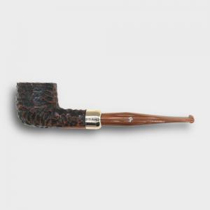 Peterson Derry Rustic 606 Nickel Mounted 9mm Filter Fishtail Pipe (PE3304)