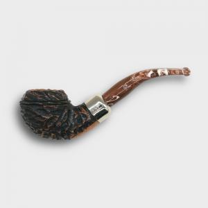 Peterson Derry Rustic 999 Nickel Mounted 9mm Filter Fishtail Pipe (PE3305)