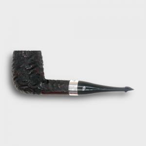 Peterson Pub Rustic Silver Mounted Straight P Lip Pipe (PE3346)