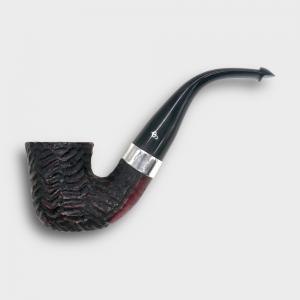 Peterson Sherlock Holmes Original Rustic Silver Mounted P Lip Pipe (PE3347)