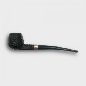 Peterson Junior Canted Apple Rusticated Nickel Mounted Fishtail Pipe (PE3395)