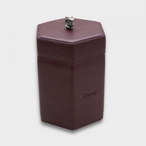 Peterson Oxblood Sherlock Holmes Tobacco Jar - Red Leather