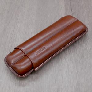 Jemar Leather Cigar Case - 2 Finger - 56 RG - Brown