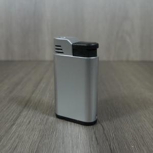 Palio Torcia Single Jet Flame Cigar Lighter - Silver