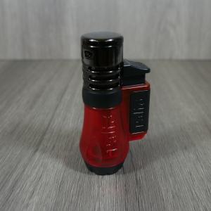 Palio Vesuvio Triple Torch Jet Flame Cigar Lighter - Red