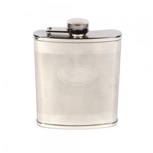 Peterson 6oz Hip Flask  - Barley Oval