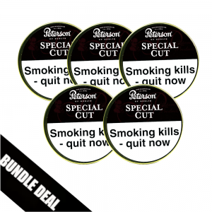 Bundle Deal - Peterson Special Cut (Formerly Nutty Cut) Pipe Tobacco 5 x 50g Tin