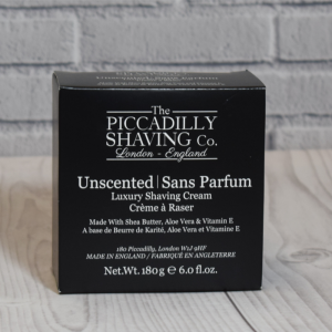 The Piccadilly Shaving Company - Unscented Luxury Shaving Cream - 180ml - End of Line