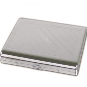 SLIGHT SECONDS Pierre Cardin Large Cigarette Case - Chrome Diagonal Line