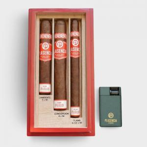 CG PLUS FLASH SALE - Plasencia Alma del Fuego Cigar Sampler - 3 Cigars and Lighter
