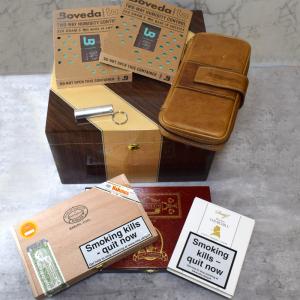 Luxury Cigar Aficionado Compendium - Cigars, Humidor + Accessories