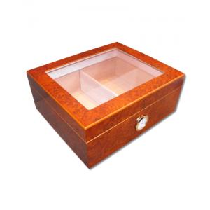 Eaton Glass Top Cigar Humidor - Best Seller - 40 Cigars Capacity