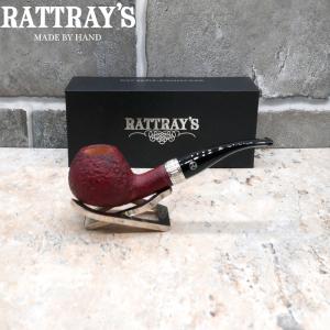 Rattrays Lobster 36 Red Sandblast 9mm Filter Fishtail Pipe (RA615)