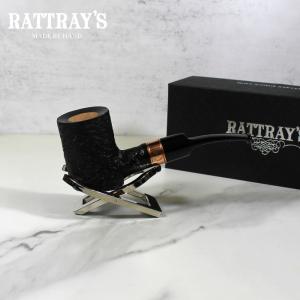 Rattrays Distillery 128 Sandblast Black 9mm Filter Fishtail Pipe (RA1102)