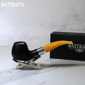 Rattrays Monarch 4 Black Bent 9mm Filter Fishtail Pipe (RA1233)