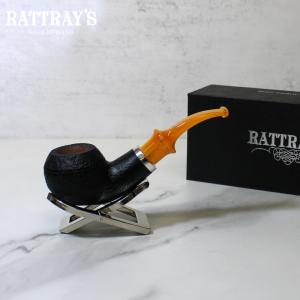 Rattrays Beltanes Fire Sandblast Black Bent Fishtail Pipe (RA1248)