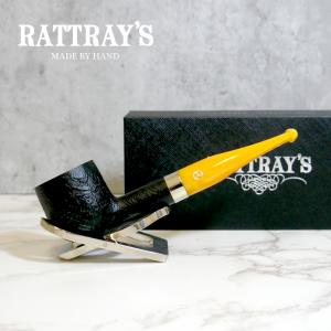 Rattrays Samhain Sandblast 47 Yellow Fishtail 9mm Pipe (RA1299)