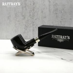 Rattrays Brave Heart 152 Grey Straight Billiard 9mm Filter Fishtail Pipe (RA1375)