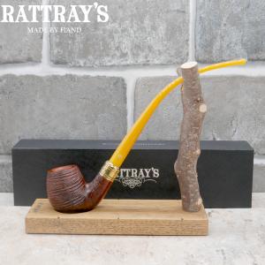 Rattrays The Bagpiper Sandblast Yellow 9mm Fishtail Pipe (RA1432)