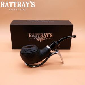 Rattrays Beltanes Fire Sandblast Black Bent Fishtail Pipe (RA1462)