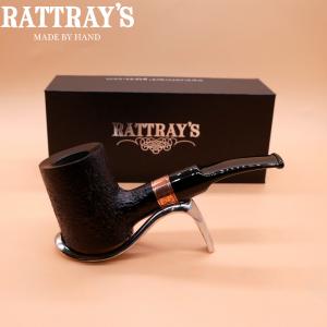 Rattrays Distillery 128 Sandblast Black 9mm Filter Fishtail Pipe (RA1471)