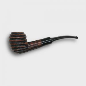 Real Briar Rustic Bent 9mm Filter Fishtail Pipe (RB006)