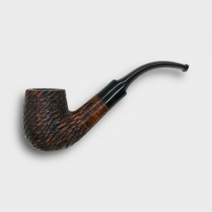 Real Briar Rustic Bent 9mm Filter Fishtail Pipe (RB009)