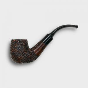 Real Briar Rustic Bent 9mm Filter Fishtail Pipe (RB011)