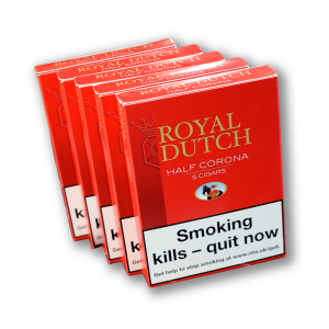 Ritmeester Royal Dutch Half Corona Cigar - 5 Packs of 5 Cigars (25) Bundle Deal