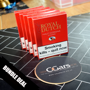 Ritmeester Royal Dutch Half Corona Cigar - 5 Packs of 5 Cigars (25) Bundle Deal