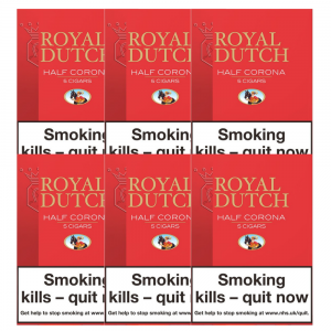 FLASH SALE Ritmeester Royal Dutch Half Corona Cigar - 5 + 1 Packs (30 Cigars)