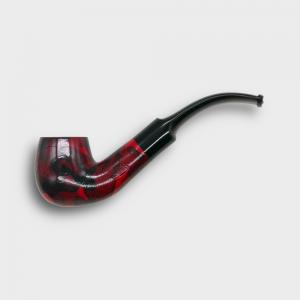 Sarome Pearwood Red Moss Bent Metal Filter Fishtail Pipe (SAR016)