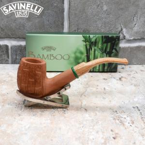 Savinelli Bamboo 607 Rusticated6mm Fishtail Pipe (SAV687)
