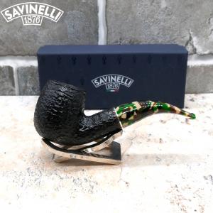 Savinelli Camouflage Rustic 616 Black 6mm Fishtail Pipe (SAV727)