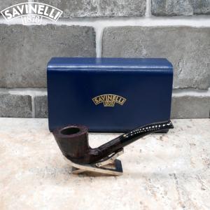 Savinelli 920 Anni Punto Oro Gold Sandblast 6mm Fishtail Pipe (SAV1021)