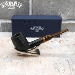 Savinelli Tigre Rustic 114 Straight 6mm Filter Fishtail Pipe (SAV556)