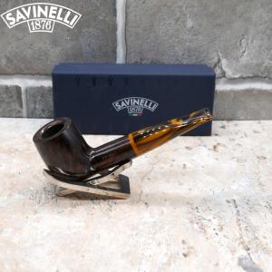 Savinelli Tigre Smooth 101 Straight 6mm Filter Fishtail Pipe (SAV625)