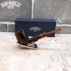 Savinelli Tigre Smooth 114 Straight 6mm Filter Fishtail Pipe (SAV626)