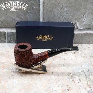 Savinelli Free Rusticated Black 6mm Filter Fishtail Pipe (SAV659)