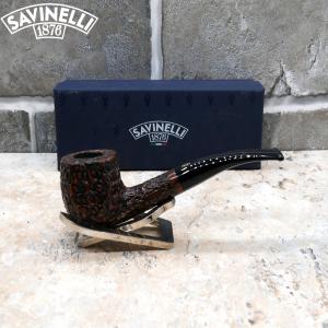 Savinelli Free Rusticated Black 6mm Filter Fishtail Pipe (SAV662)