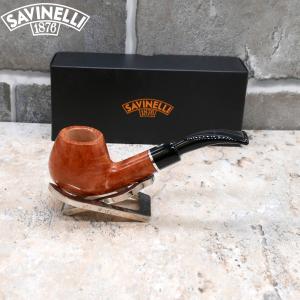 Savinelli Otello 645 Smooth Bent Apple 6mm Fishtail Pipe (SAV77)