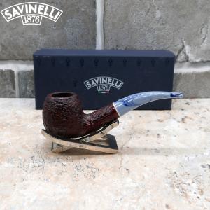 Savinelli Oceano Burgundy 320 Smooth Apple Bent 9mm Pipe (SAV824)