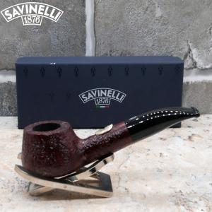 Savinelli Dante 700th Anniversary Rusticated Dark Brown 6mm Fishtail Pipe 254/700 (SAV861)