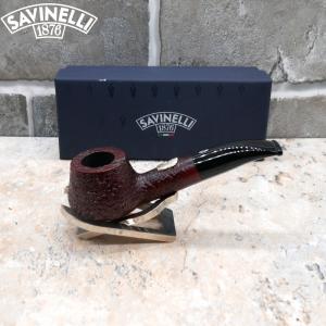 Savinelli Dante 700th Anniversary Rusticated Dark Brown 6mm Fishtail Pipe 519/700 (SAV862)